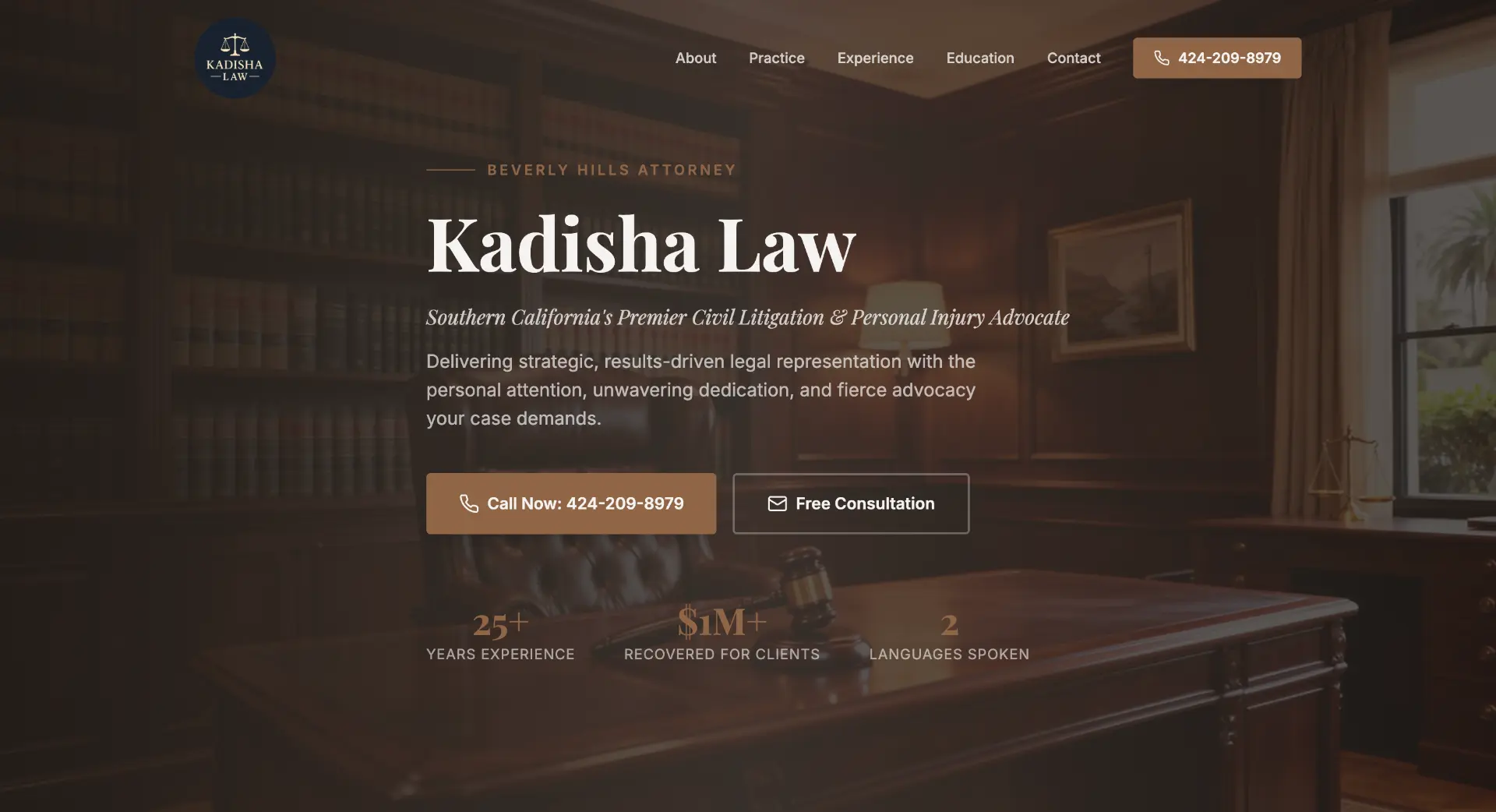 Kadisha Law homepage